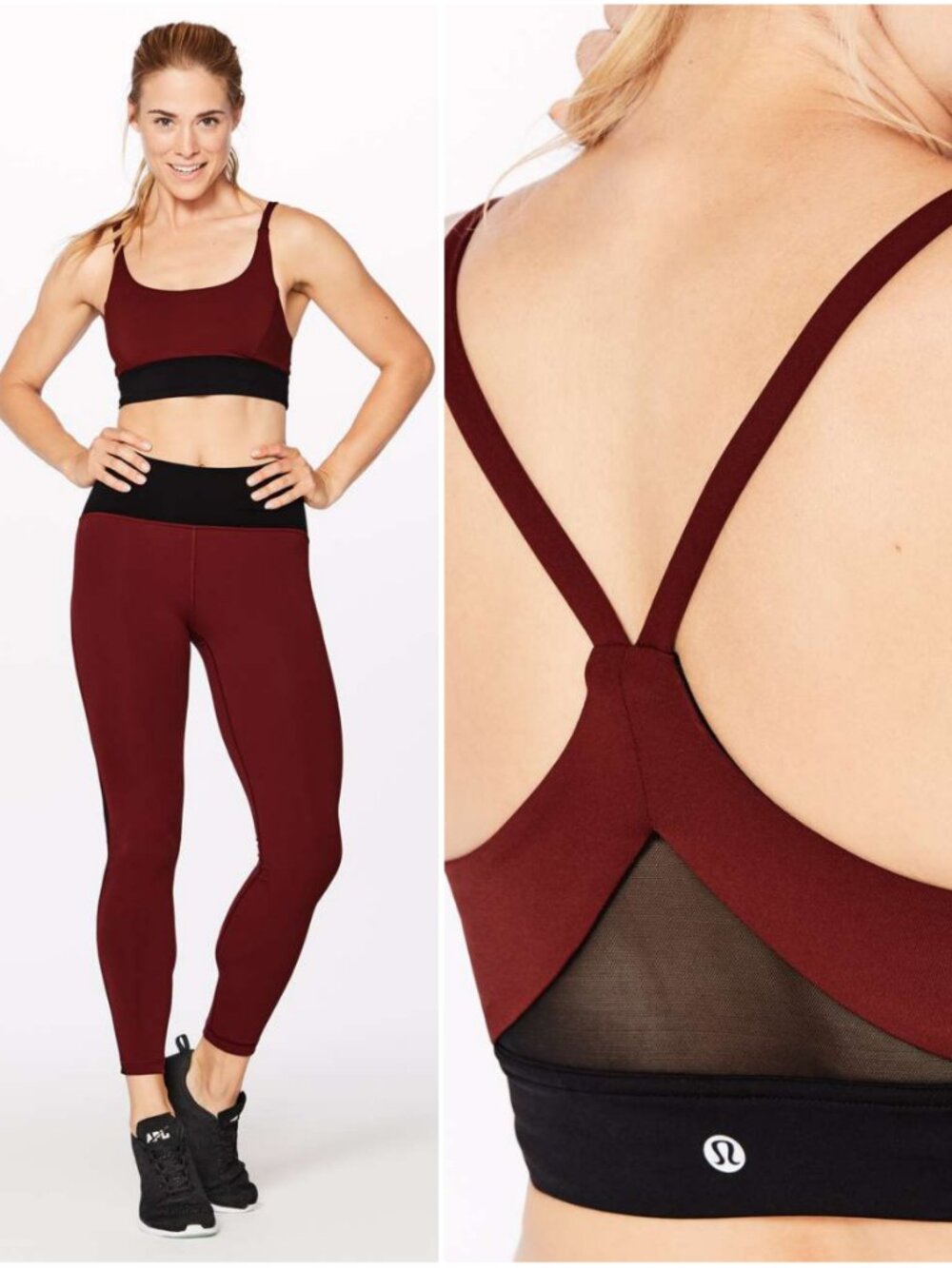 Lululemon Train Times Bra Oxidized / Black